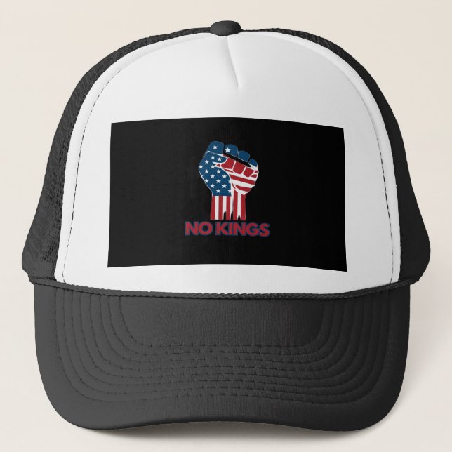 Gorra De Camionero No Kings Anti Estilo Retro Clásico (Anverso)