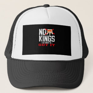 Gorra De Camionero No Kings Es Diseño Mínimo Clásico