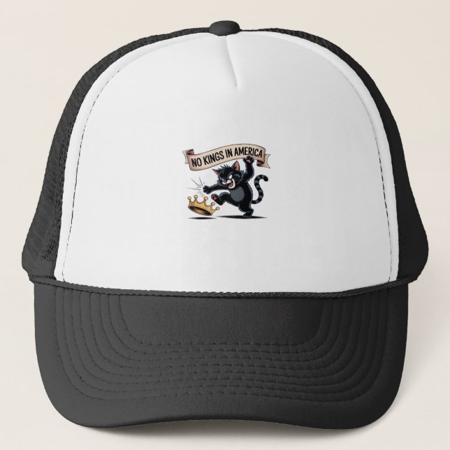 Gorra De Camionero No Kings In America Classic Creative Style (Anverso)