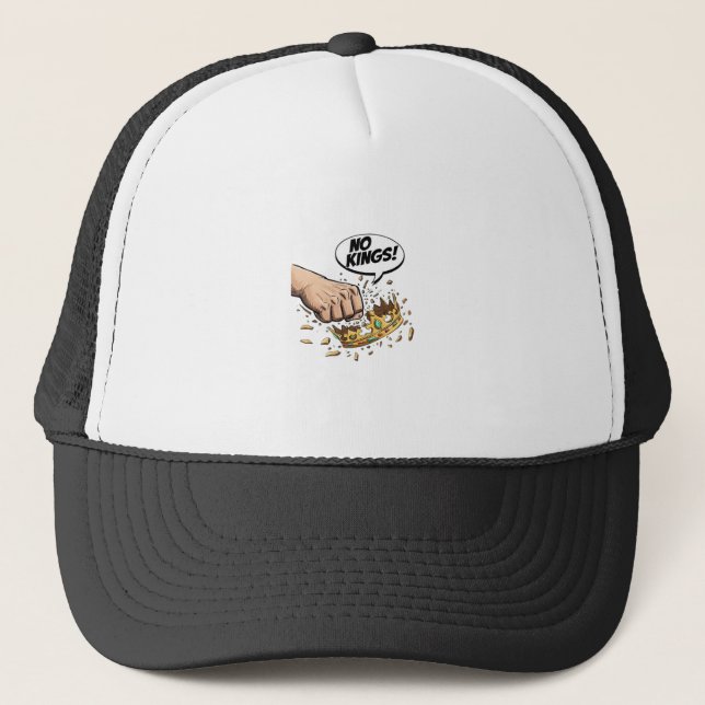 Gorra De Camionero No Kings In America Creative Design (Anverso)
