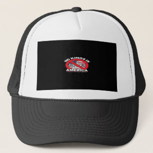 Gorra De Camionero No Kings In America Diseño Patriótico Antimonárqui