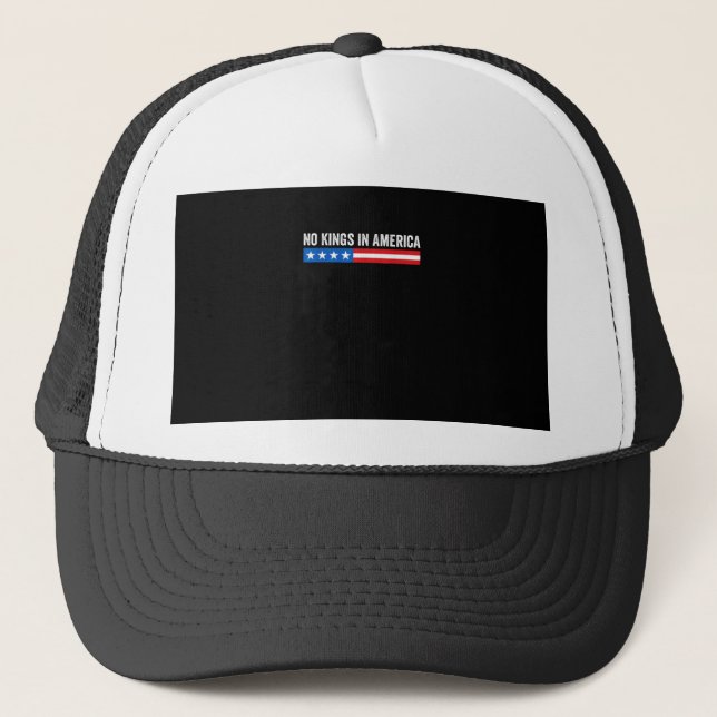 Gorra De Camionero No Kings In America Patriotic Style (Anverso)