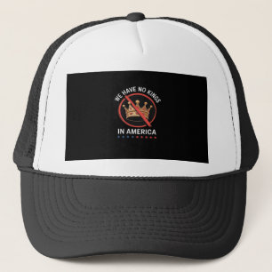 Gorra De Camionero No Kings In America Retro Clásico