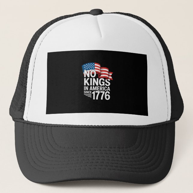 Gorra De Camionero No Kings In America Since 1776 Protest Creative St (Anverso)