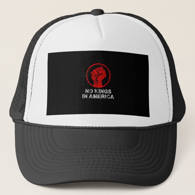 Gorra De Camionero No Kings In America Since 1776 Resist 8647 US Flag (Anverso)