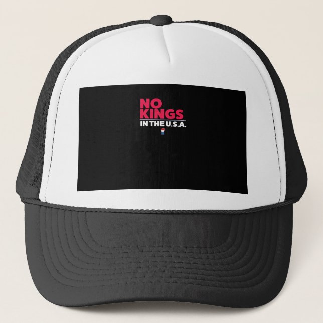 Gorra De Camionero No Kings In The USA Trendy Graphic (Anverso)