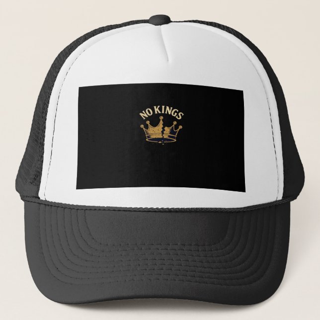 Gorra De Camionero No Kings Minimal Limpio (Anverso)