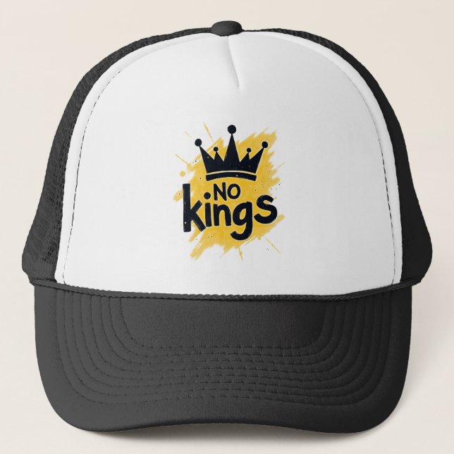 Gorra De Camionero No Kings – Power to the People Design (Anverso)