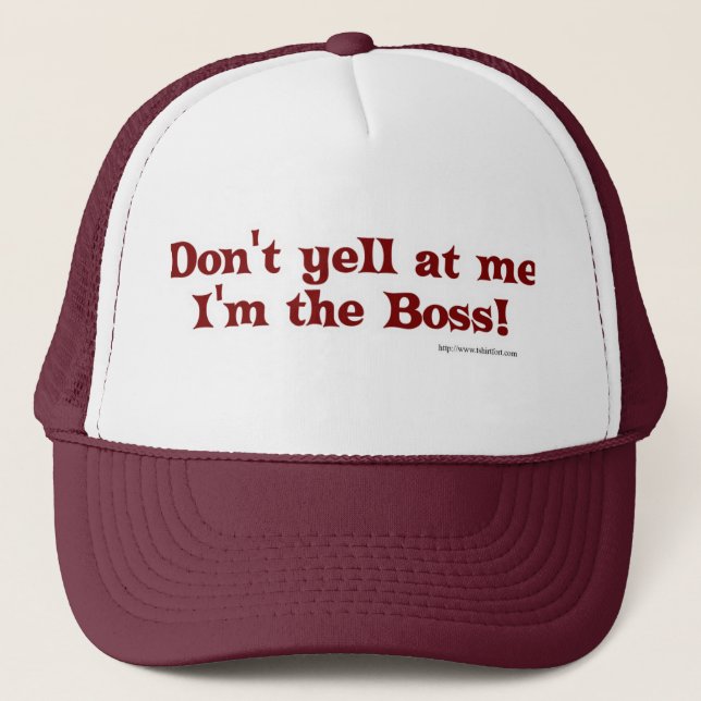 Gorra De Camionero ¡No le grites al jefe! (Anverso)