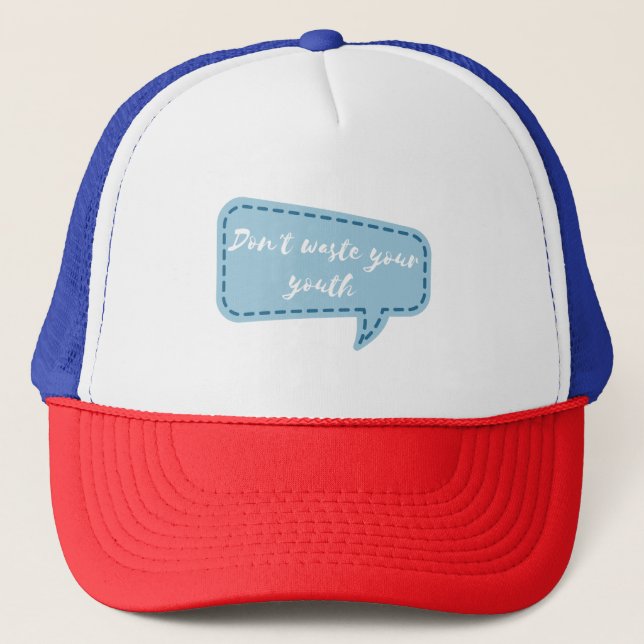 Gorra De Camionero no malgastes tu juventud (Anverso)