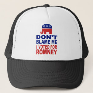 Gorra De Camionero No me culpe que voté por Romney