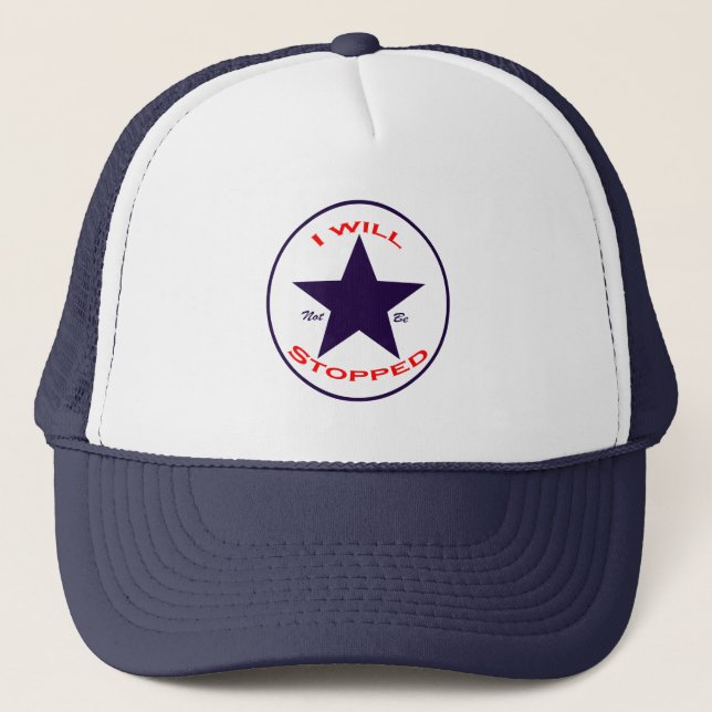 Gorra De Camionero No Me Detendrán Una Declaración De Fuerza Imparabl (Anverso)