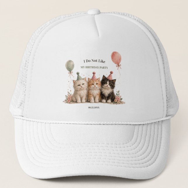 Gorra De Camionero No Me Gusta Mi Fiesta De Cumpleaños (Anverso)