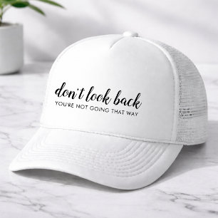 Gorra De Camionero No Mires Atrás   Frase Positiva Moderna y Motivado