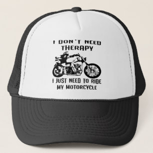 Gorra De Camionero No necesito terapia, solo necesito andar en moto