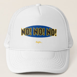 Gorra De Camionero No No No Quizás Oval Azul BG