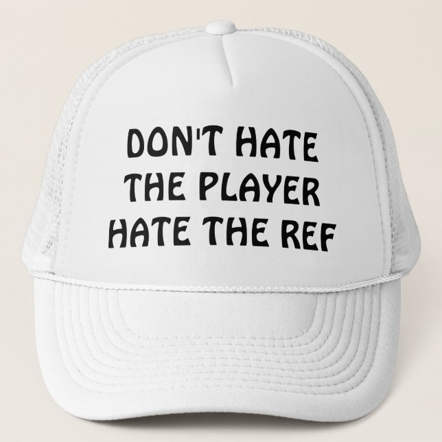 Gorra De Camionero No odie el jugador/referencia (Anverso)
