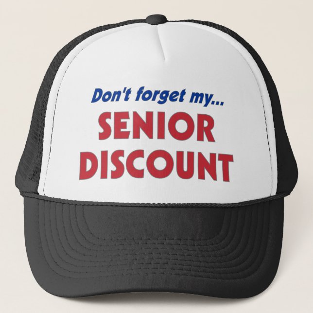 Gorra De Camionero No olvide mi descuento mayor (Anverso)