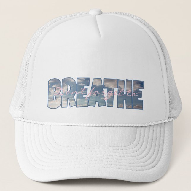 Gorra De Camionero No olviden respirar (Anverso)