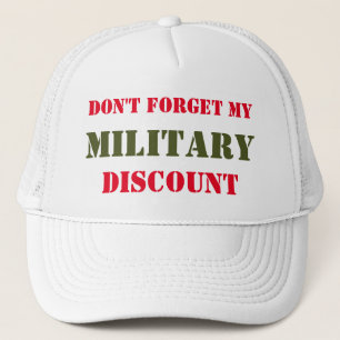 GORRA DE CAMIONERO NO OLVIDES MI DESCUENTO MILITAR
