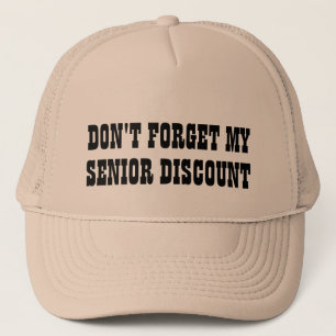 Gorra De Camionero No olvides mi descuento para mayores