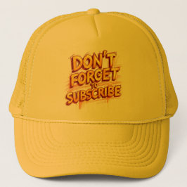 Gorra De Camionero No Olvides Suscribirte