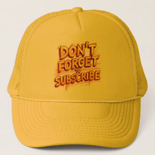Gorra De Camionero No Olvides Suscribirte