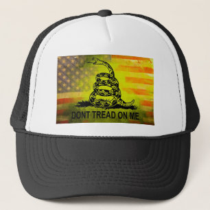 Gorra De Camionero No pise en mí la bandera americana de la bandera