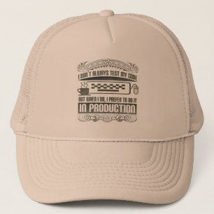 Gorra De Camionero No pruebo siempre mi código