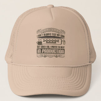 Gorra De Camionero No pruebo siempre mi código