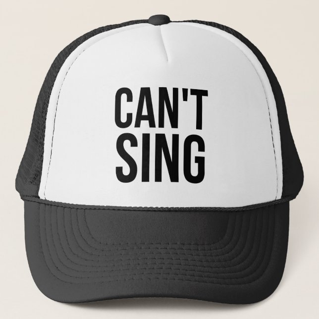 Gorra De Camionero No puede cantar (Anverso)
