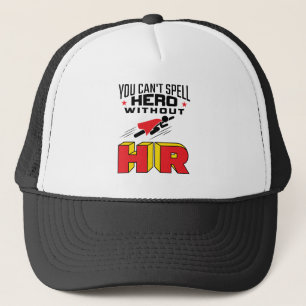 Gorra De Camionero No puedes deletrear héroe sin HR