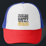 Gorra De Camionero No puedes hacer feliz a todos, no eres lata<br><div class="desc">hanukkah,  jewish,  chanukah,  menorah,  dreidel,  regalo,  cumpleaños,  vacaciones,  latke</div>