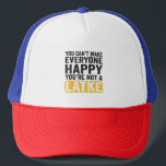 Gorra De Camionero No puedes hacer feliz a todos, no eres lata<br><div class="desc">hanukkah,  jewish,  chanukah,  menorah,  dreidel,  regalo,  cumpleaños,  vacaciones,  latke</div>