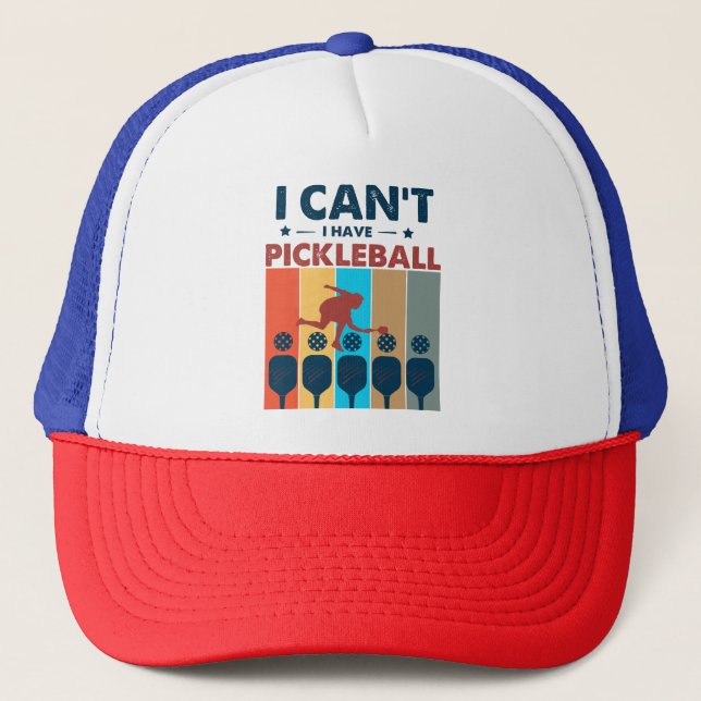 Gorra De Camionero No puedo tener pickleball, Pickleball Lover (Anverso)