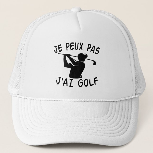 Gorra De Camionero No Puedo, Tengo Golf - Golf Divertido (Anverso)