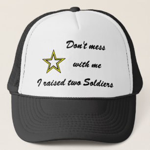 Gorra De Camionero No se metan conmigo crié a dos soldados