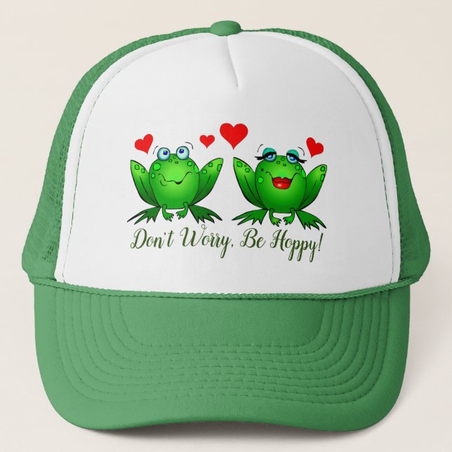 Gorra De Camionero No se preocupen por ser adorables ranas Personaliz (Anverso)