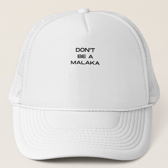 Gorra De Camionero No seas griego malaka diciendo (Anverso)