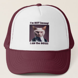 Gorra De Camionero No soy Bossy, soy el jefe - Gracioso gato jefe