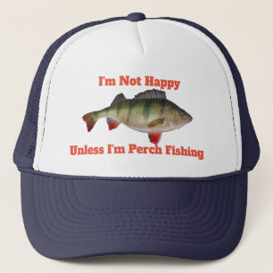 Gorra De Camionero No soy feliz a menos que sea perca que pesca el