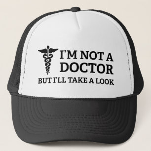 Gorra De Camionero No soy médico sino que tomaré una mirada