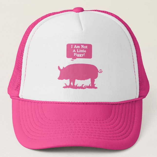 Gorra De Camionero ¡No soy un poco guarro! Rosa (Anverso)