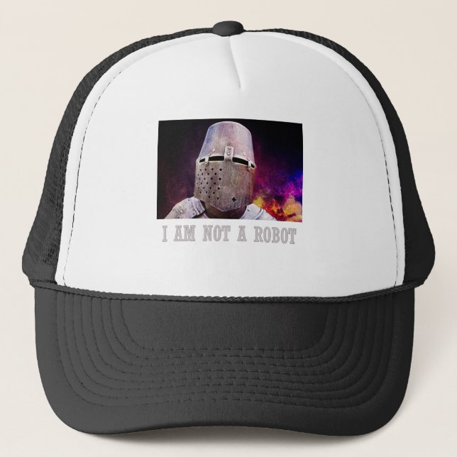 Gorra De Camionero No soy un robot (Anverso)