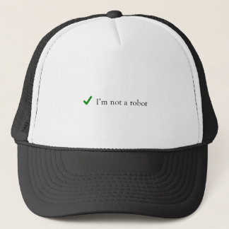 Gorra De Camionero No soy un robot gracioso captcha de verificación d