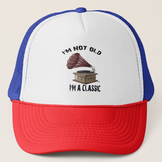 Gorra De Camionero No soy viejo, soy clásico (Anverso)
