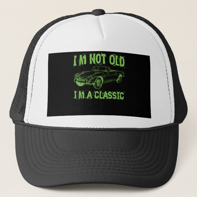 Gorra De Camionero No soy viejo, soy clásico (Anverso)