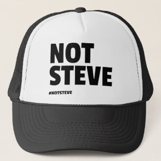 Gorra De Camionero No Steve (texto negro)