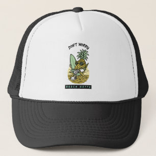 Gorra De Camionero No Te Preocupes Playa Feliz – Piña Surfista Divert