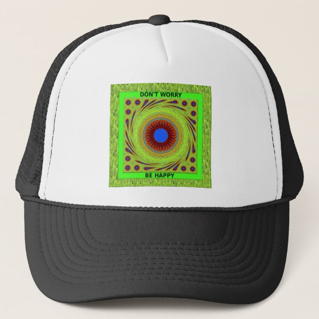 Gorra De Camionero No te preocupes por ser arte feliz (Anverso)
